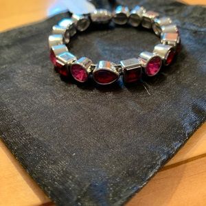 Rhinestone detail bangle bracelet